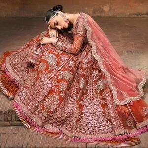 Hussain Nehar gharara frock wedding dress brand new.